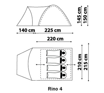 Палатка Rino 4 (woodland)