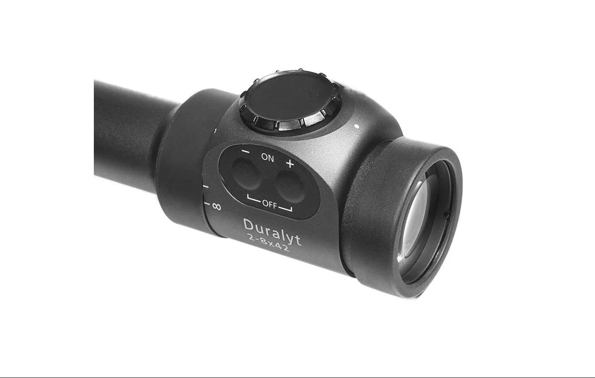 Прицел Duralyt 2-8x42*, кольца, сетка 60