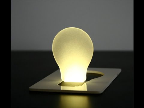 Лампочка-визитка