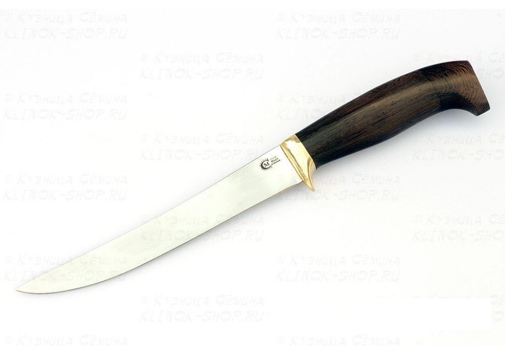 Нож Филейный "средний" ков. сталь 95*18 венге литье